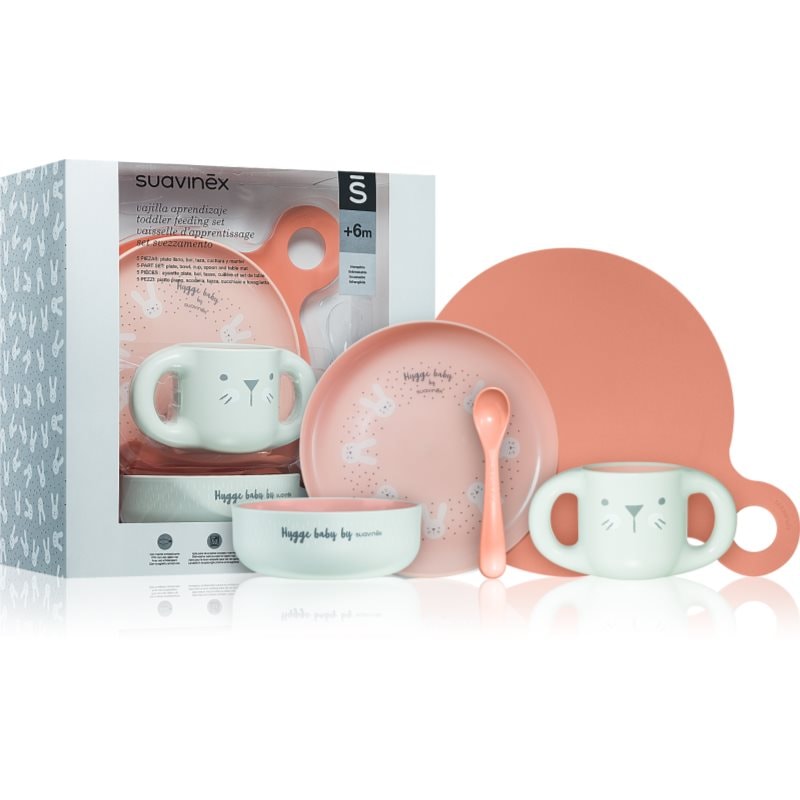 Suavinex Hygge Toddler Feeding Set комплект за хранене за деца 6 m+ Pink - За деца - Сравни цени от 1 магазин с безплатна доставка