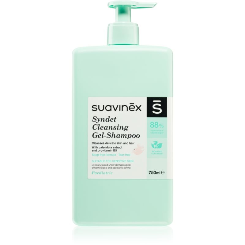 Suavinex Suavinex Syndet Cleansing Gel-Shampoo детски шампоан 2 в 1 0 m+ - Унисекс парфюм 750мл - Сравни цени от 1 магазин с безплатна доставка