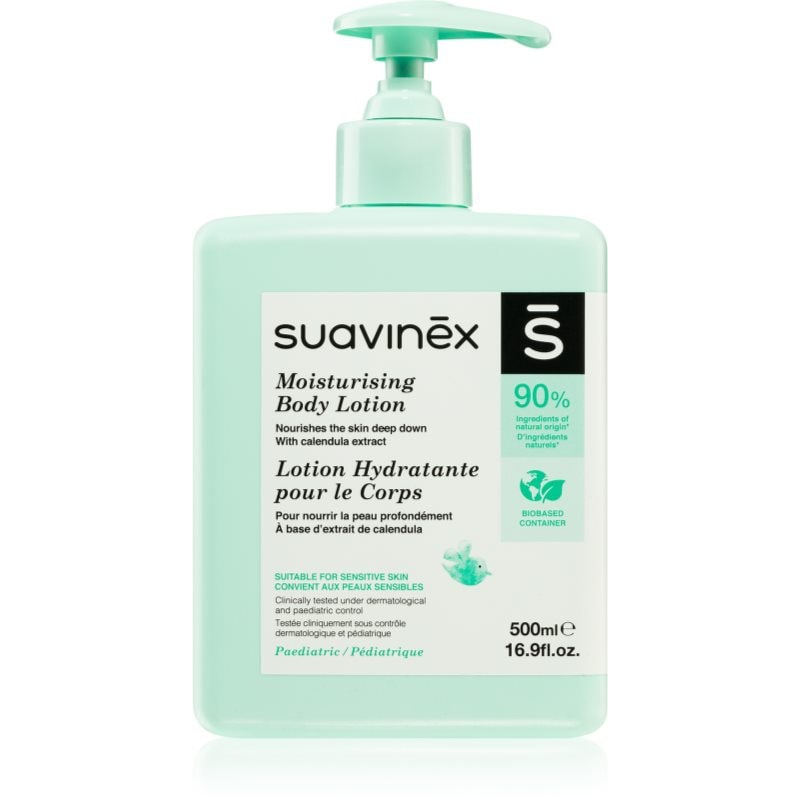 Suavinex Baby Moisturising Body Lotion хидратиращ лосион за тяло за деца от раждането им - Грижа за тяло - Сравни цени от 1 магазин с безплатна доставка