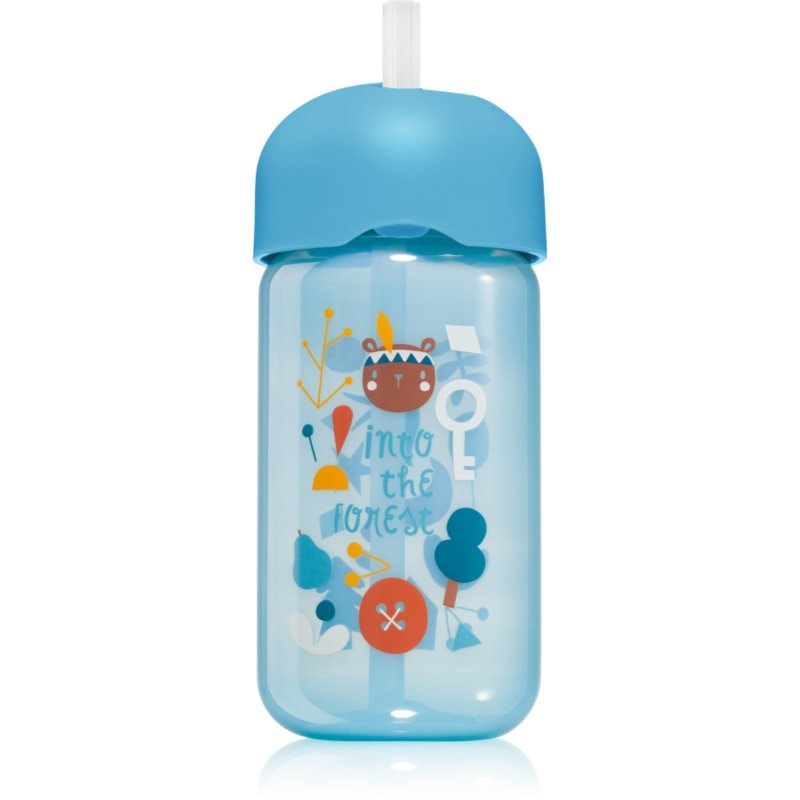 Suavinex Forest Straw Trainer Cup детско шише със сламка 18 m+ Blue - За деца - Сравни цени от 1 магазин с безплатна доставка