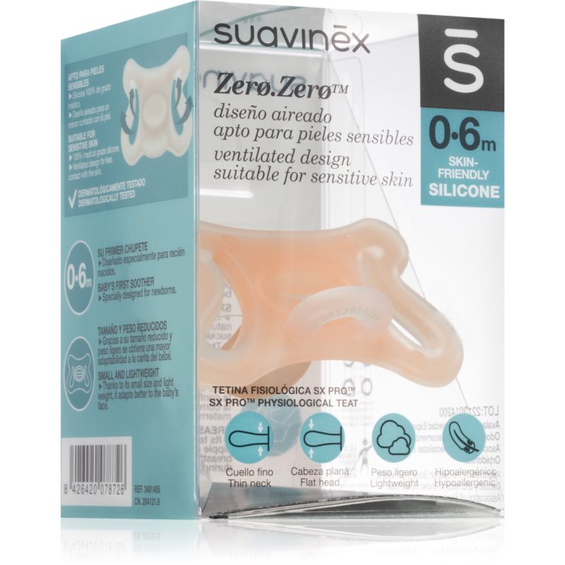 Suavinex Zero Zero Physiological Teat биберон 0-6 m - За деца - Сравни цени от 1 магазин с безплатна доставка