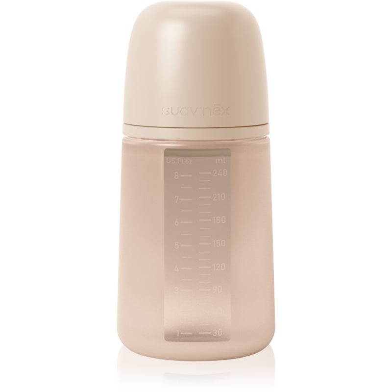 Suavinex Colour Essence SX Pro бебешко шише Medium Flow - Marshmallow Nude
