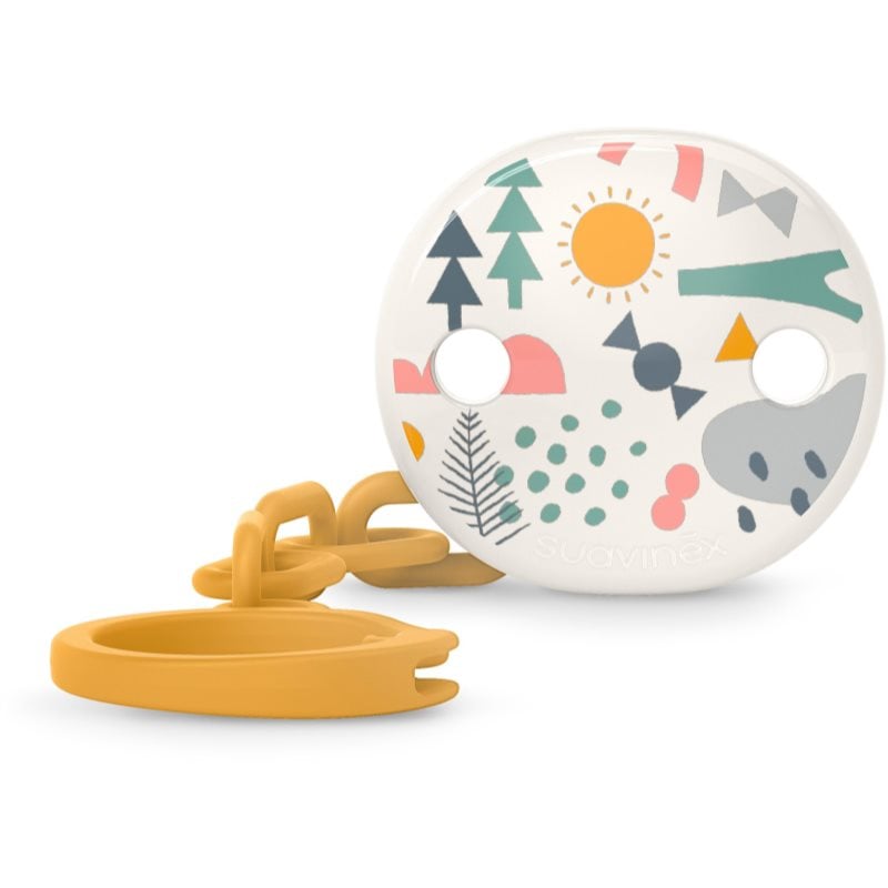 Suavinex Walk Soother Clip клипс за биберон Yellow