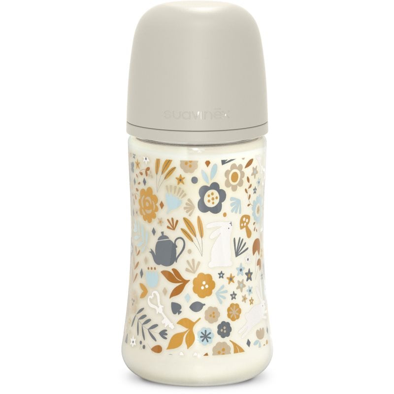 Suavinex Wonderland SX Pro Physiological Anti-Colic бебешко шише M Medium Flow 3 m+ Liberty Cream