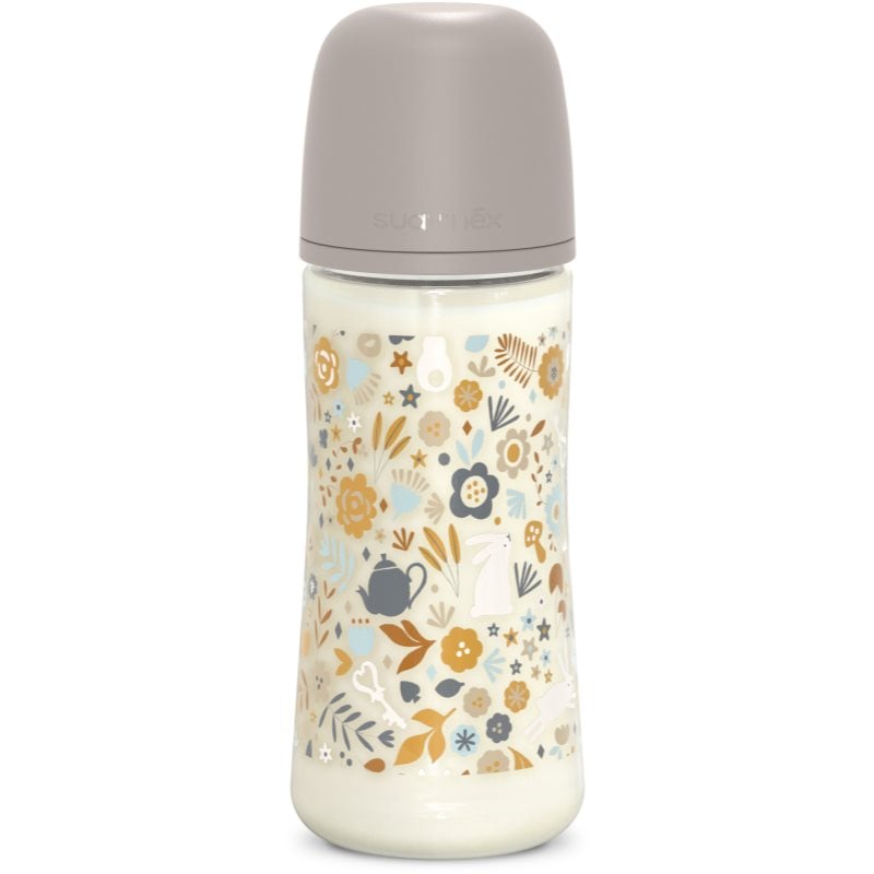 Suavinex Wonderland SX Pro Physiological Anti-Colic бебешко шише L Dense Flow 6 m+ Liberty Cream