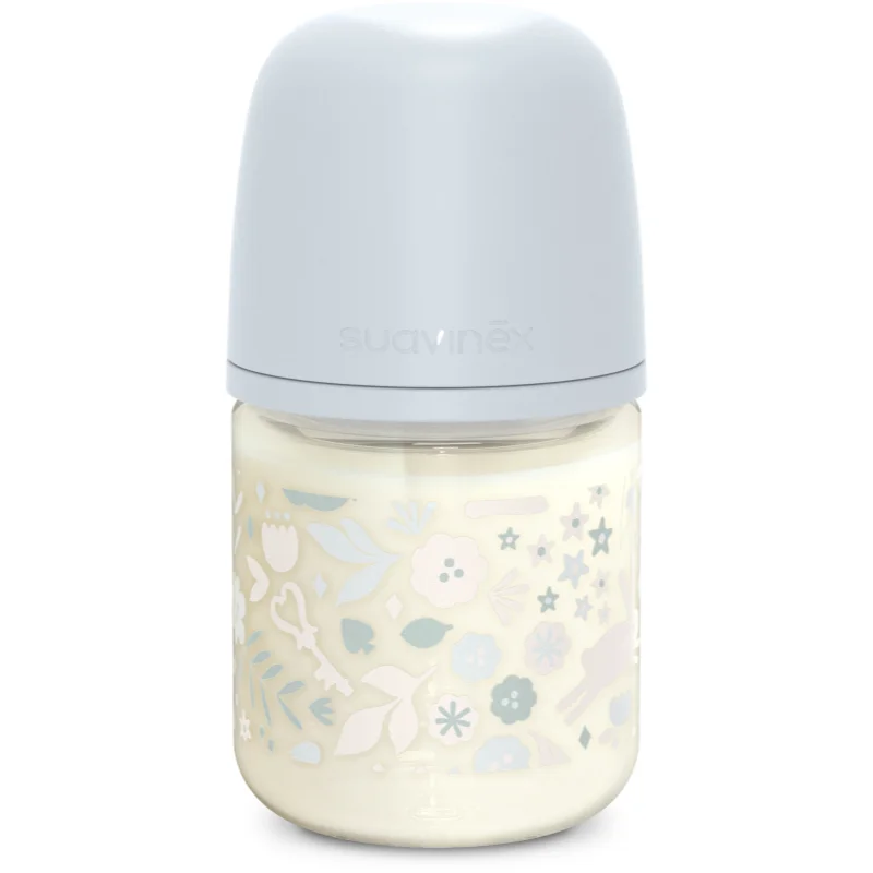Suavinex Wonderland SX Pro Physiological Anti-Colic Glass стъклено бебешко шише S Slow Flow 0 m+ Liberty Blue - За деца - Сравни цени от 1 магазин с безплатна доставка