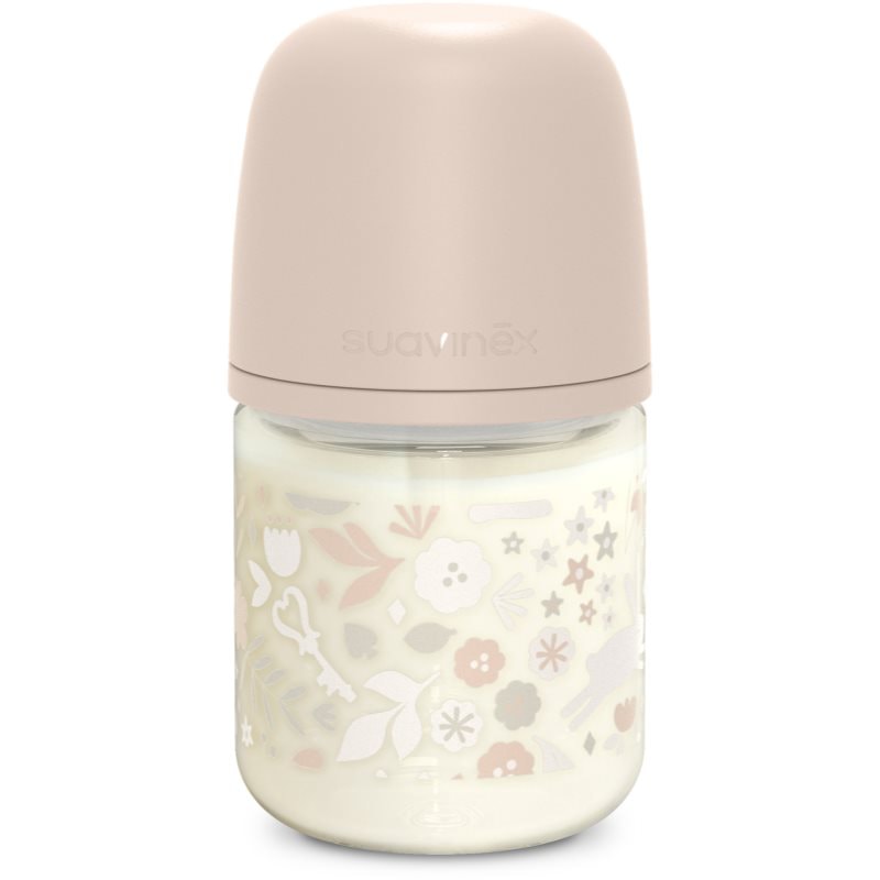 Suavinex Wonderland SX Pro Physiological Anti-Colic Glass стъклено бебешко шише S Slow Flow 0 m+ Liberty Pink - За деца - Сравни цени от 1 магазин с безплатна доставка