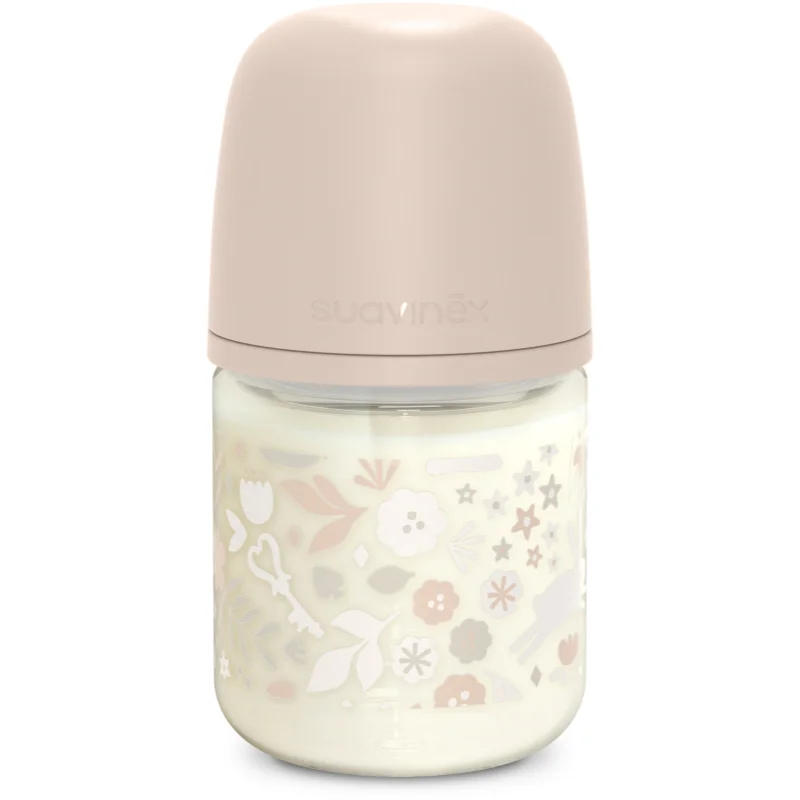 Suavinex Wonderland SX Pro Physiological Anti-Colic Glass стъклено бебешко шише S Slow Flow 0 m+ Liberty Pink - За деца - Сравни цени от 1 магазин с безплатна доставка