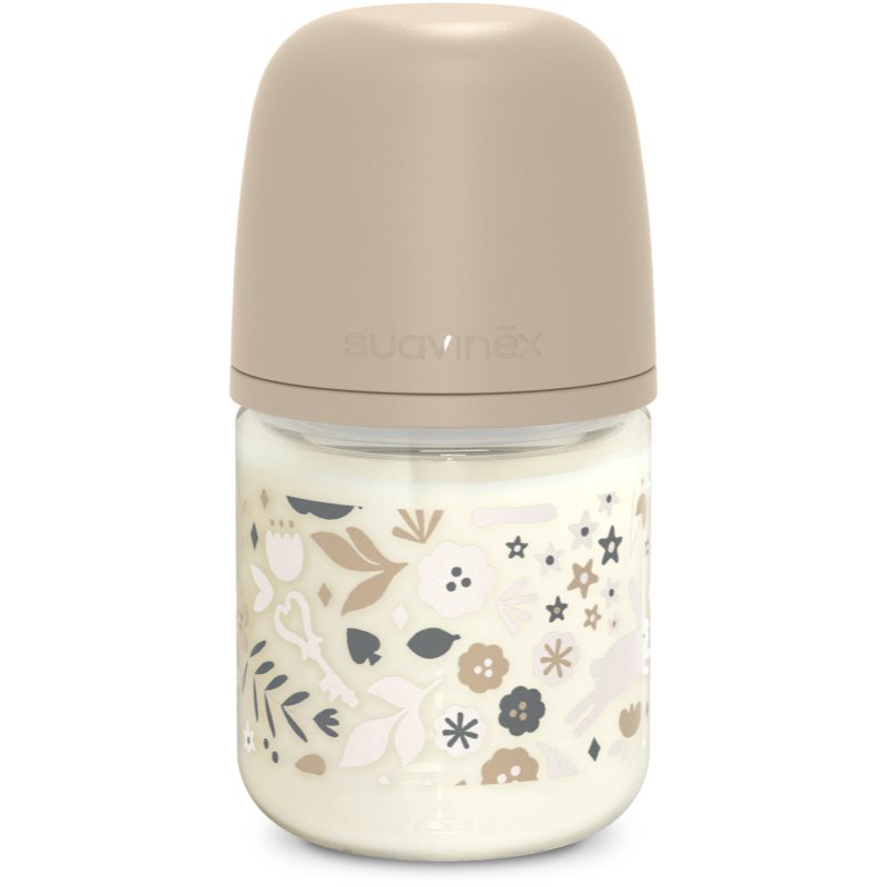 Suavinex Wonderland SX Pro Physiological Anti-Colic Glass стъклено бебешко шише S Slow Flow 0 m+ Liberty Cream - Грижа за тяло - Сравни цени от 1 магазин с безплатна доставка