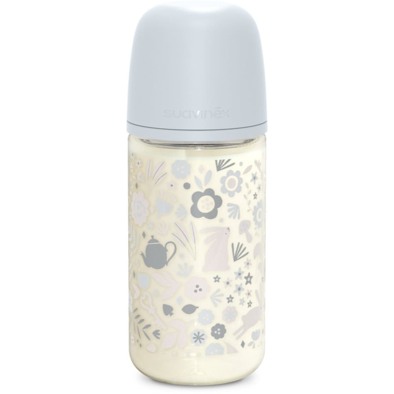 Suavinex Wonderland SX Pro Physiological Anti-Colic Glass стъклено бебешко шише M Medium Flow 3 m+ Liberty Blue - За деца - Сравни цени от 1 магазин с безплатна доставка
