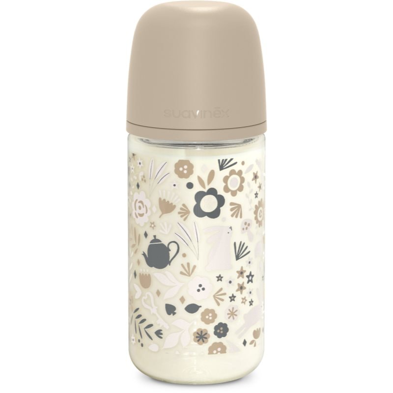 Suavinex Wonderland SX Pro Physiological Anti-Colic Glass стъклено бебешко шише M Medium Flow 3 m+ Liberty Cream - Грижа за тяло - Сравни цени от 1 магазин с безплатна доставка