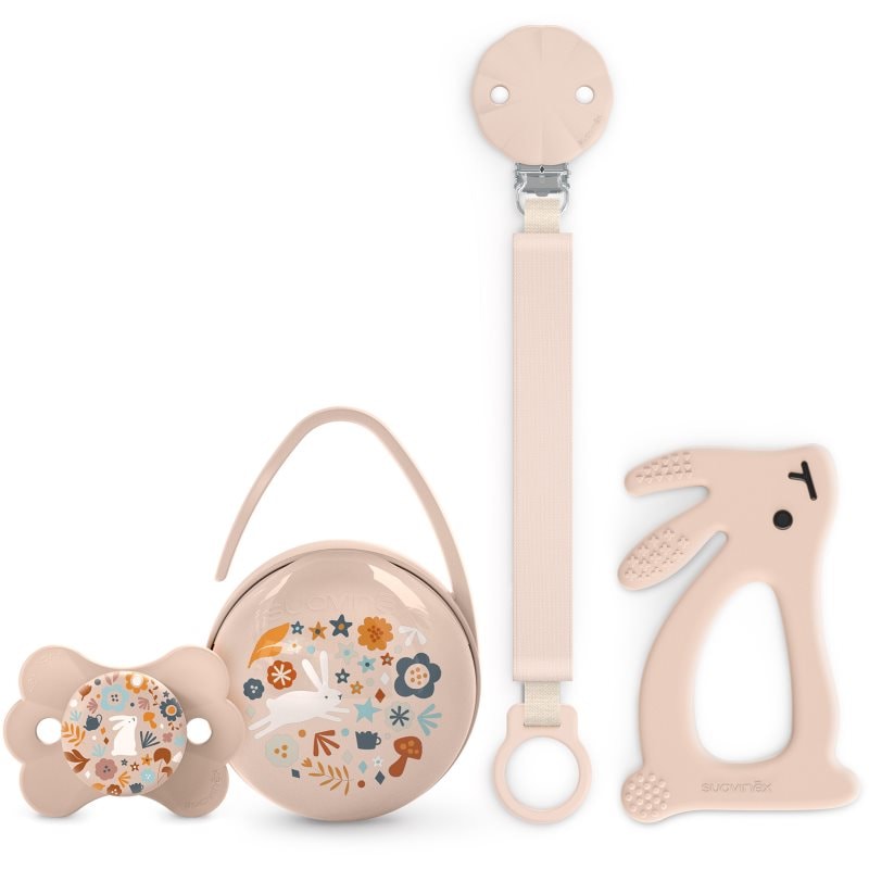 Suavinex Wonderland Gift Set 0-6 m Pink подаръчен комплект за бебета - За деца - Сравни цени от 1 магазин с безплатна доставка