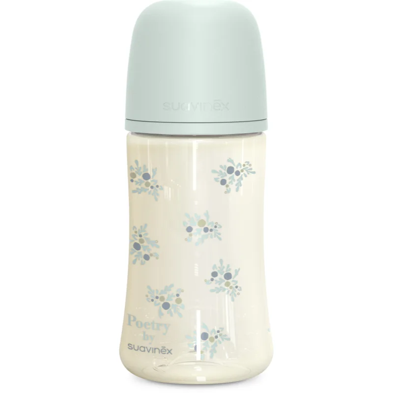 Suavinex Poetry XS Pro Physiological M бебешко шише 3 m+ Medium Flow - Blue - За деца - Сравни цени от 1 магазин с безплатна доставка