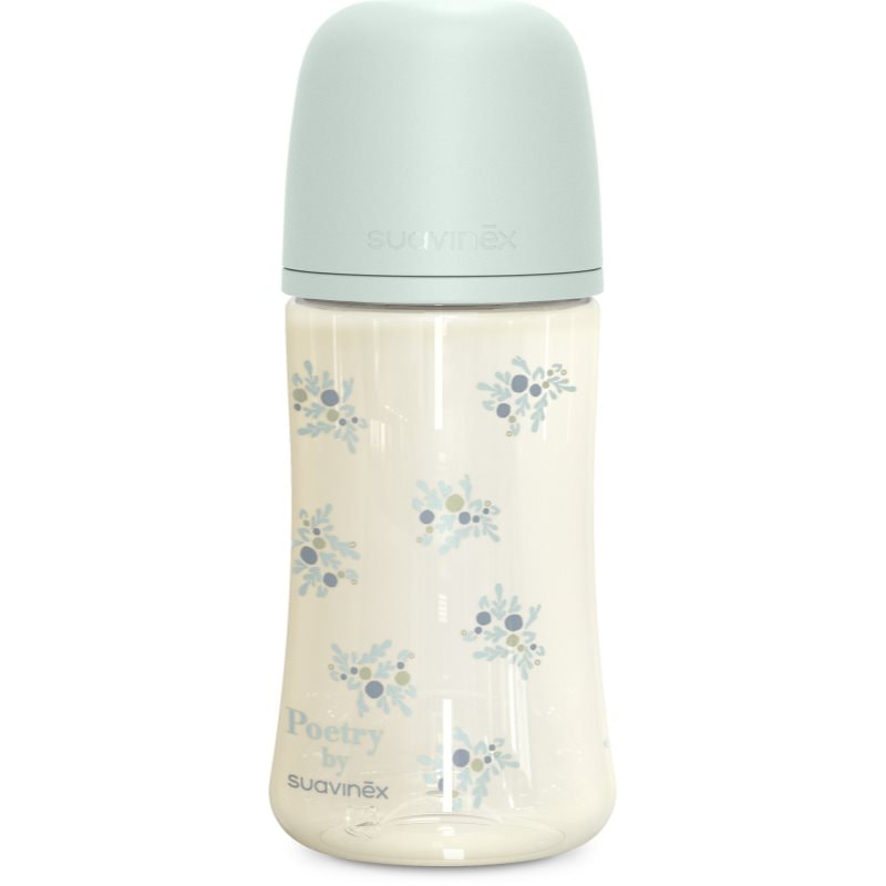 Suavinex Poetry XS Pro Physiological M бебешко шише 3 m+ Medium Flow - Blue - За деца - Сравни цени от 1 магазин с безплатна доставка