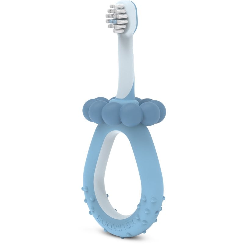 Suavinex Baby Training Toothbrush четка за зъби за деца 0-2 y Blue