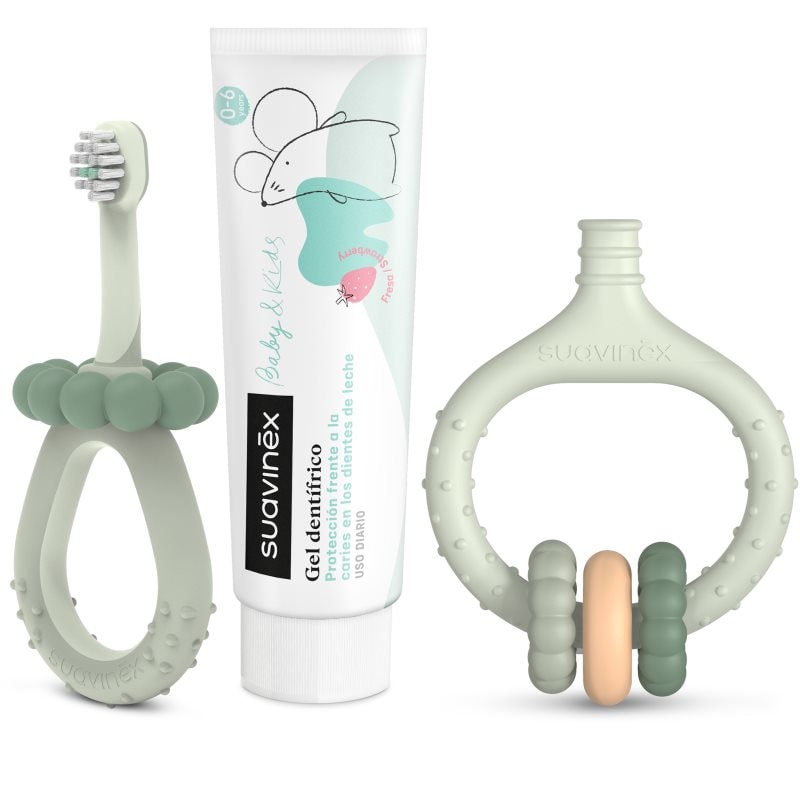 Suavinex Baby & Kids My First Dental Care Set подаръчен комплект за бебета и деца Green - Комплект - Сравни цени от 1 магазин с безплатна доставка