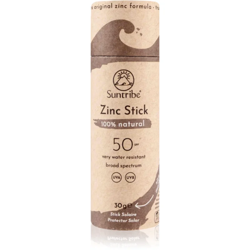 Suntribe Sports Zinc Stick минерална защитна пръчица за чувствителни места SPF 50 Mud Tint