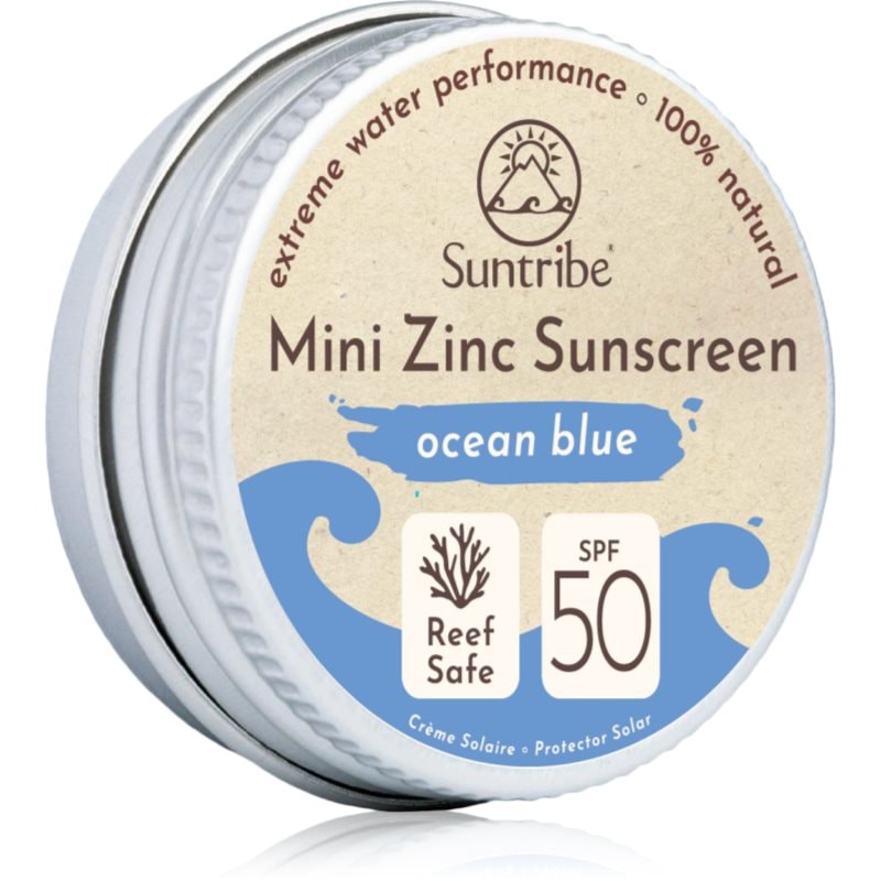 Suntribe Suntribe Mini Zinc Sunscreen минерален защитен крем за лице и тяло SPF 50 Ocean Blue - Унисекс парфюм 15мл - Сравни цени от 1 магазин с безплатна доставка