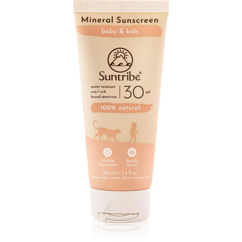 Suntribe Kids Mineral Sunscreen минерален защитен крем за лице и тяло за деца - Грижа за тяло - Сравни цени от 1 магазин с безплатна доставка