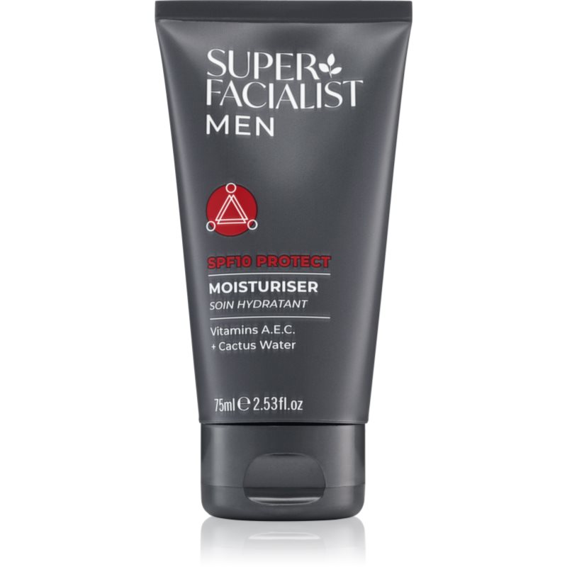 Super Facialist For Men Protect дневен хидратиращ крем SPF 10 за мъже - Грижа за лице - Сравни цени от 1 магазин с безплатна доставка