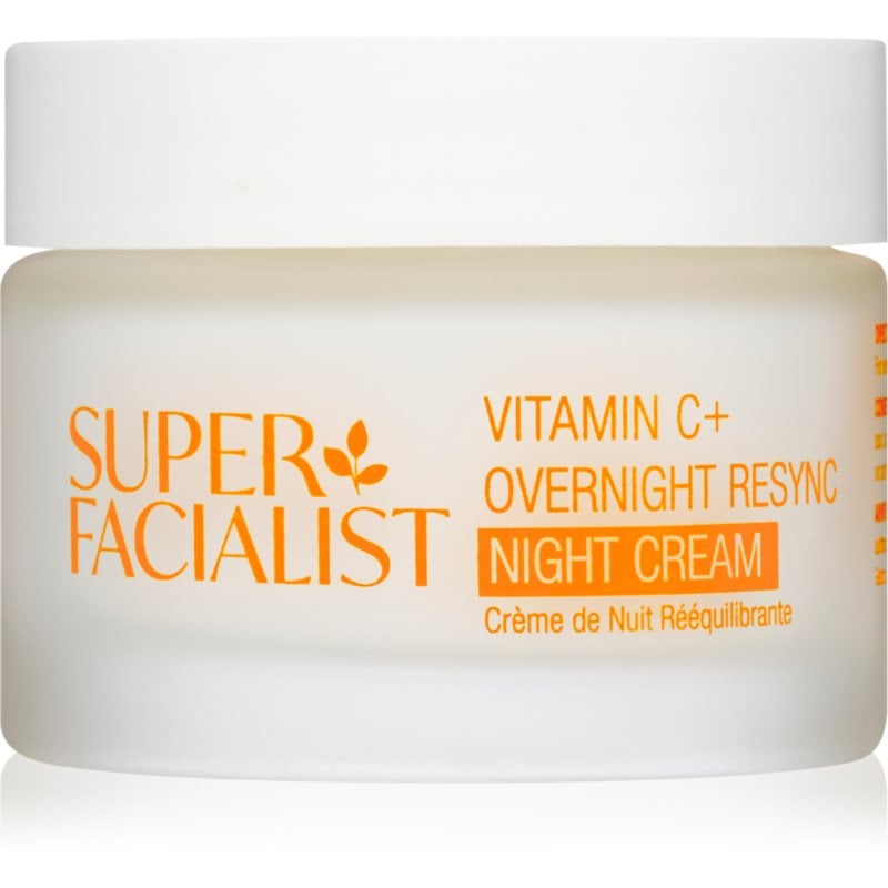 Super Facialist Vitamin C+ Overnight Resync озаряващ нощен крем с витамин С
