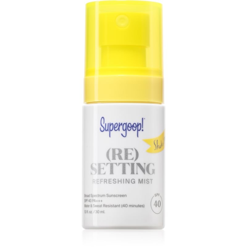 Supergoop! (Re)setting освежаващ спрей SPF 40 - Грижа за лице - Сравни цени от 1 магазин с безплатна доставка
