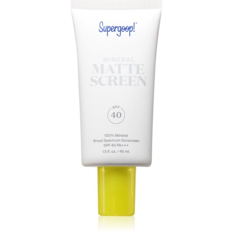 Supergoop! Mattescreen минерален крем SPF 40 - Грижа за лице - Сравни цени от 1 магазин с безплатна доставка