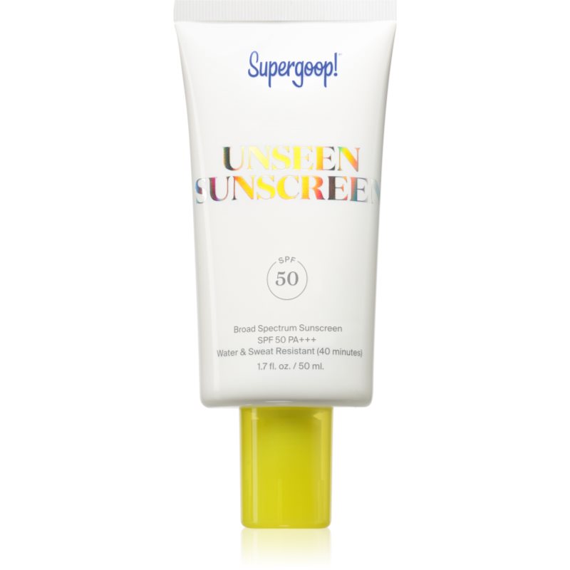 Supergoop! Unseen Sunscreen слънцезащитен крем SPF 50 - Грижа за тяло - Сравни цени от 1 магазин с безплатна доставка