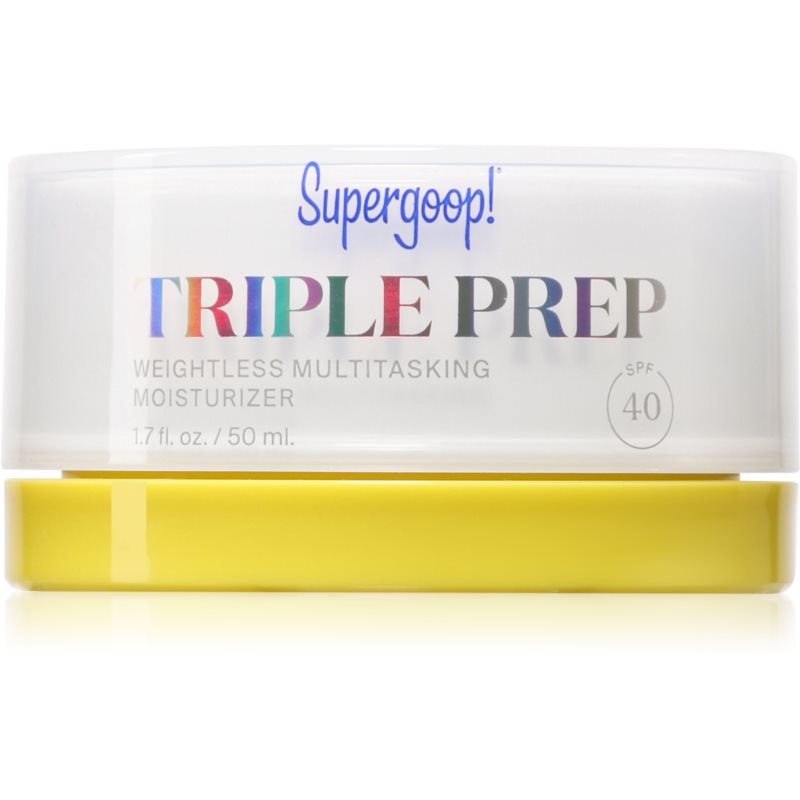 Supergoop! Triple Prep хидратиращ крем SPF 40 - Грижа за лице - Сравни цени от 1 магазин с безплатна доставка