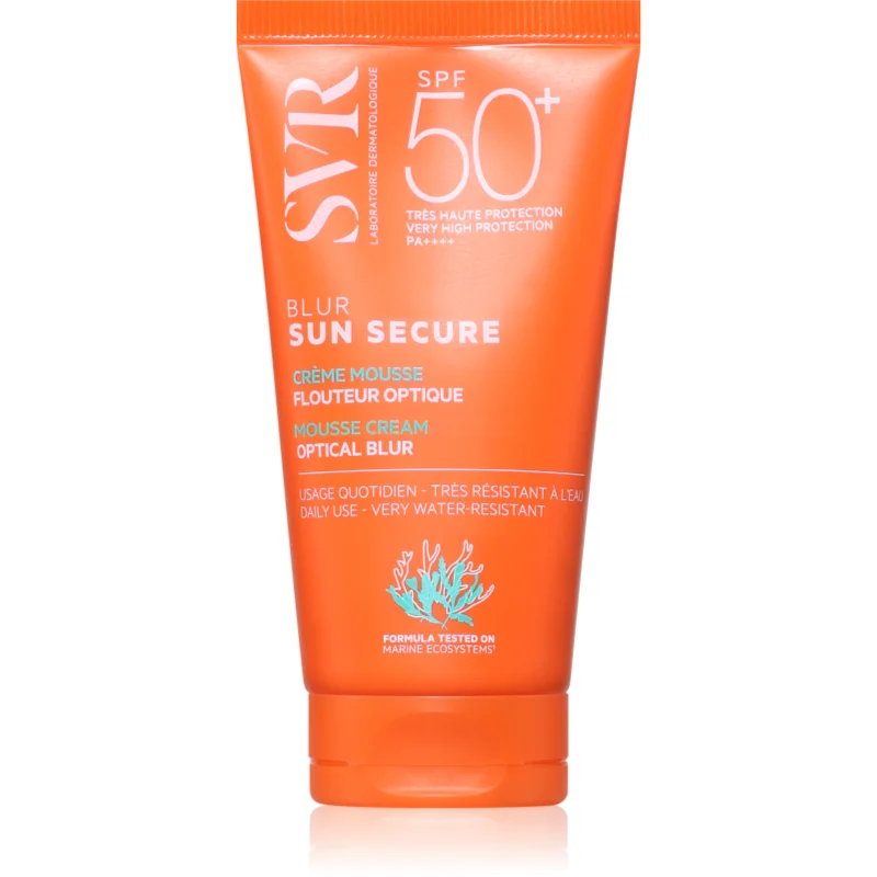 SVR Sun Secure Blur защитна пяна за уеднаквяване тона на кожата SPF 50+ - Грижа за тяло - Сравни цени от 1 магазин с безплатна доставка