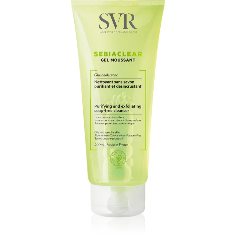 SVR Sebiaclear Gel Moussant пенлив почистващ гел за мазна и проблемна кожа - Грижа за лице - Сравни цени от 1 магазин с безплатна доставка