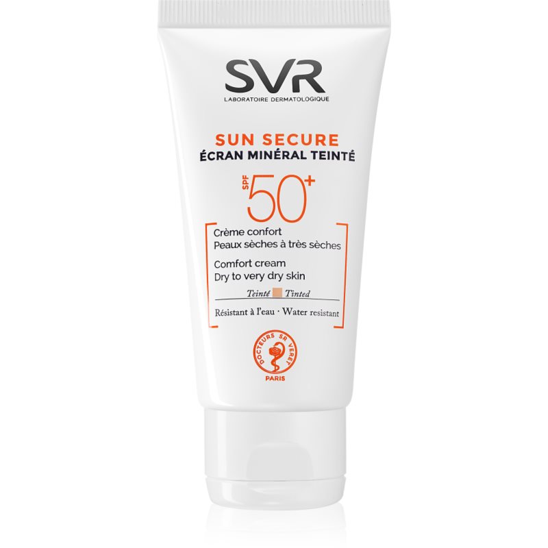 SVR SVR Sun Secure минерален тониращ крем за суха към много суха кожа SPF 50+ - Унисекс парфюм 50мл - Сравни цени от 1 магазин с безплатна доставка