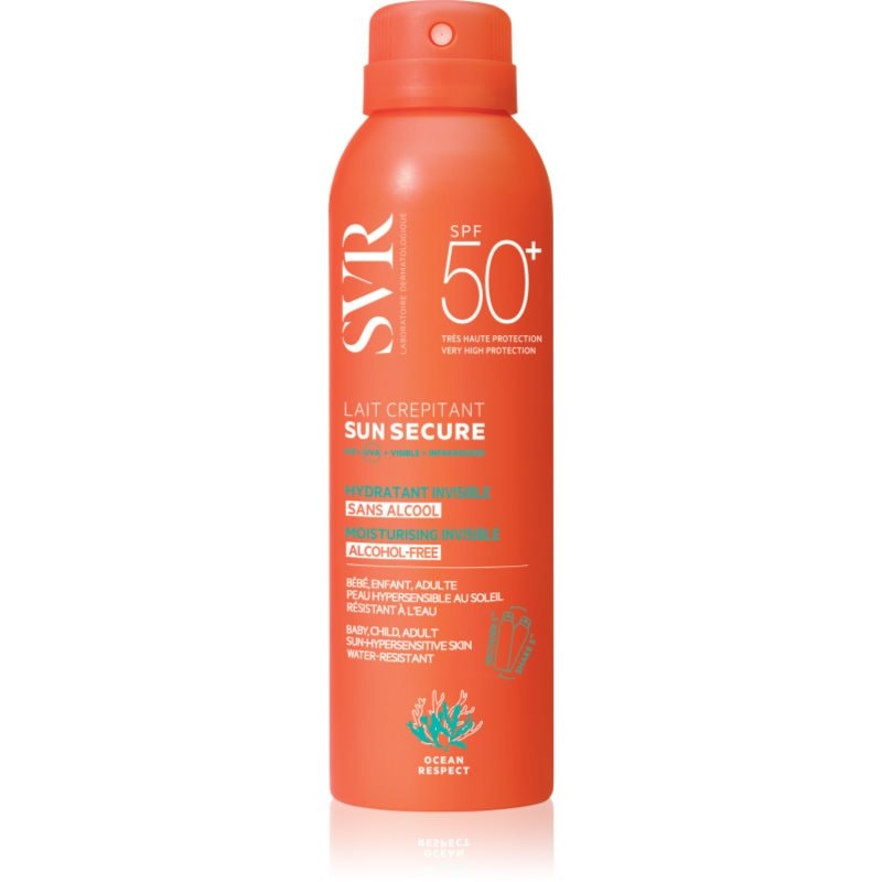 SVR Sun Secure Lait Crepitant крем за тен в спрей SPF 50+ - Грижа за тяло - Сравни цени от 1 магазин с безплатна доставка