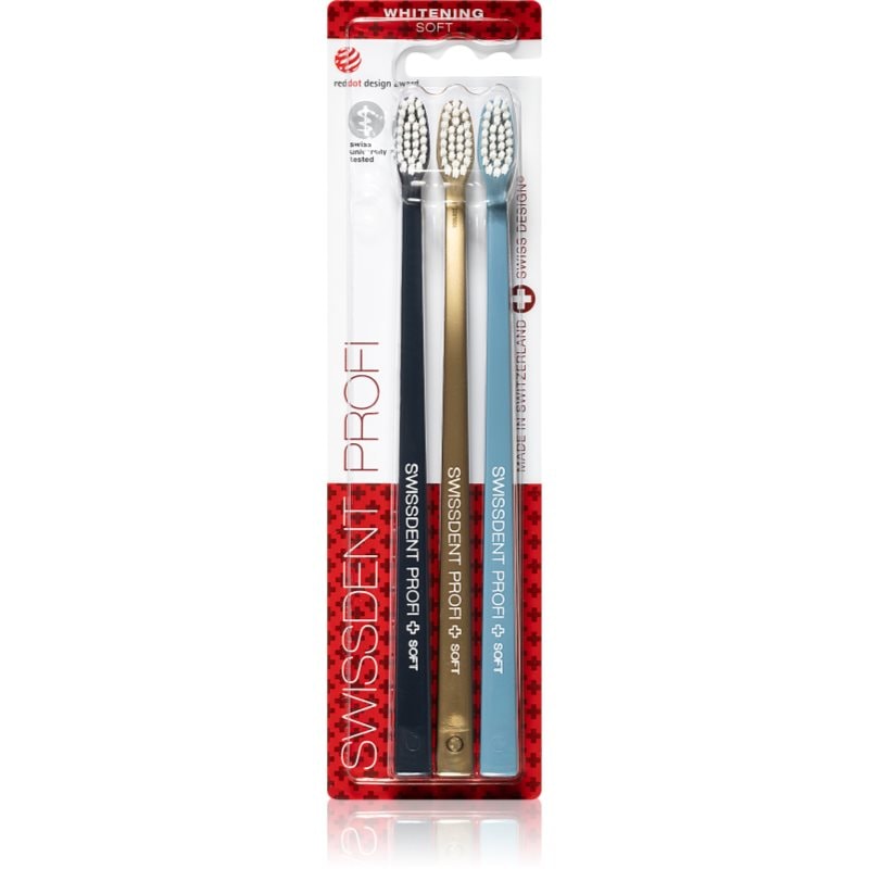 Swissdent Whitening Trio четка за зъби soft - Грижа за зъбите - Сравни цени от 1 магазин с безплатна доставка
