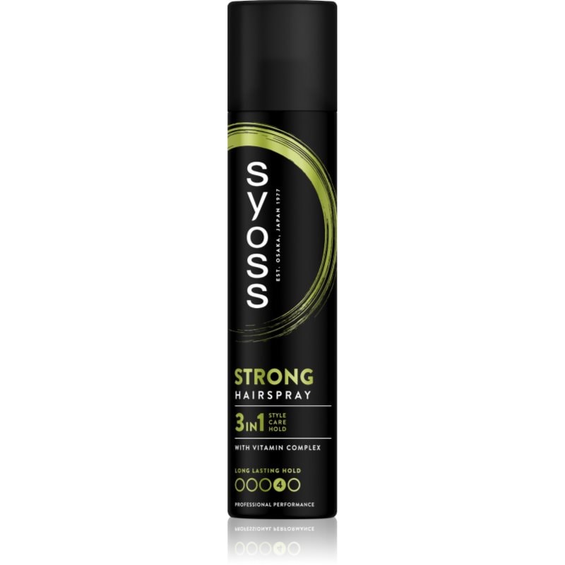 Syoss Strong Hold Hairspray лак за коса със силна фиксация 3 в 1 - Грижа за коса - Сравни цени от 1 магазин с безплатна доставка