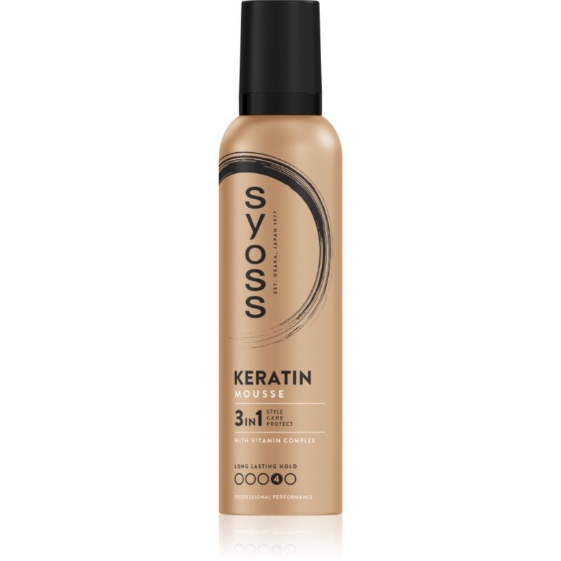 Syoss Keratin Mousse пяна втвърдител с кератин