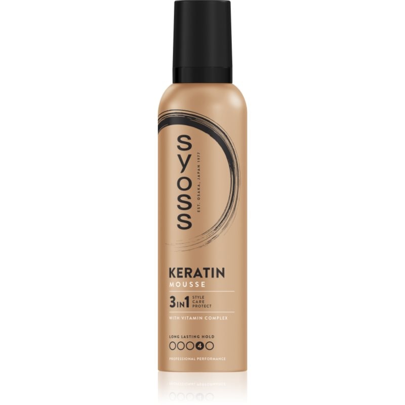 Syoss Keratin Mousse пяна втвърдител с кератин - Грижа за коса - Сравни цени от 1 магазин с безплатна доставка
