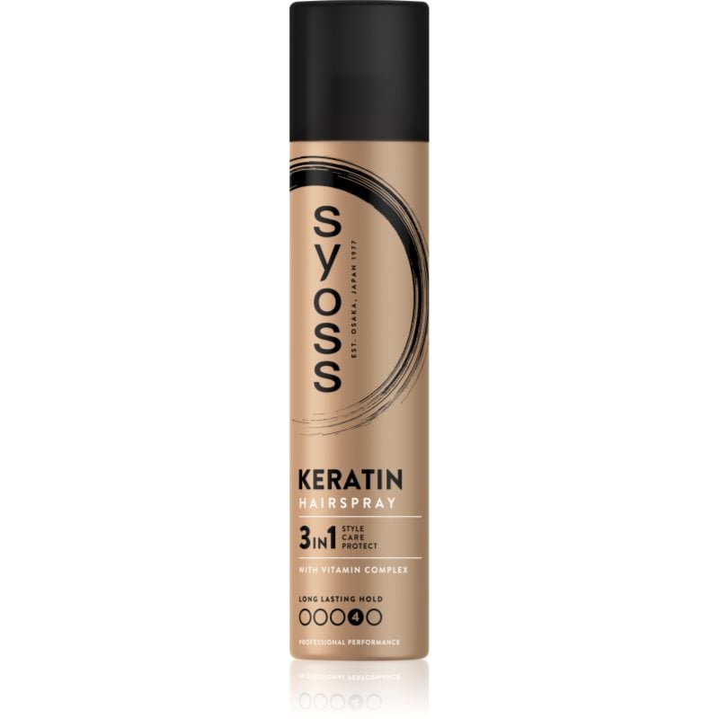 Syoss Keratin Hairspray лак за коса с екстра силна фиксация