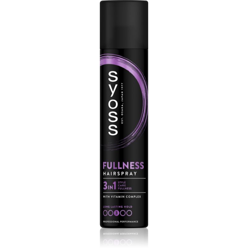 Syoss Fullness Hairspray лак за коса с екстра силна фиксация - Грижа за коса - Сравни цени от 1 магазин с безплатна доставка