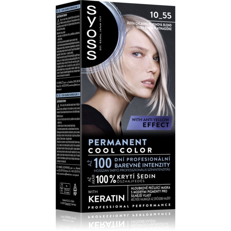 Syoss Permanent Cool Color перманентната боя за коса със студен подтон