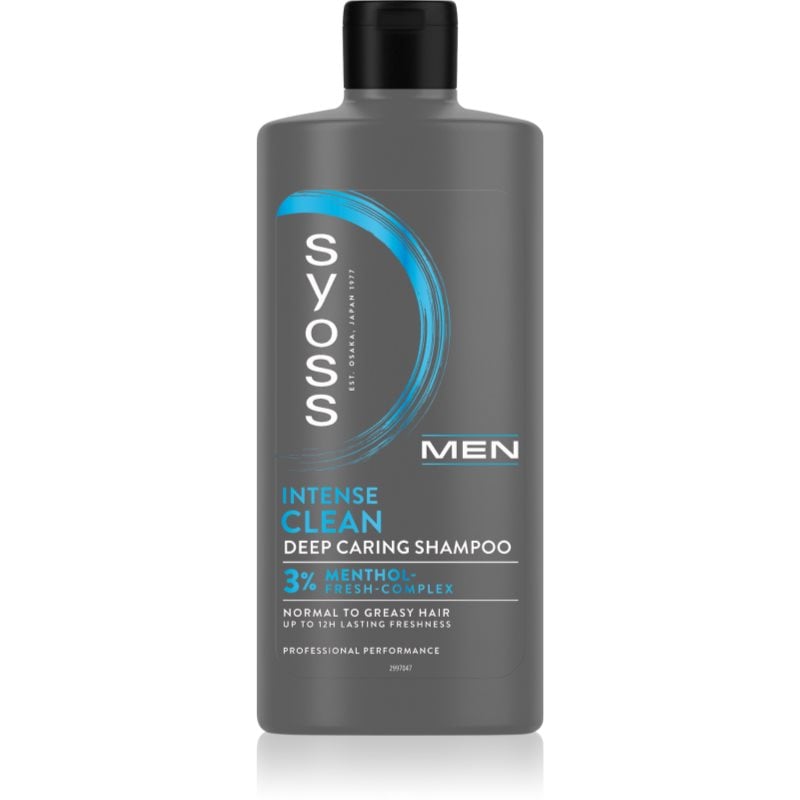 Syoss Men Intense Clean шампоан за нормална към омазняваща се коса