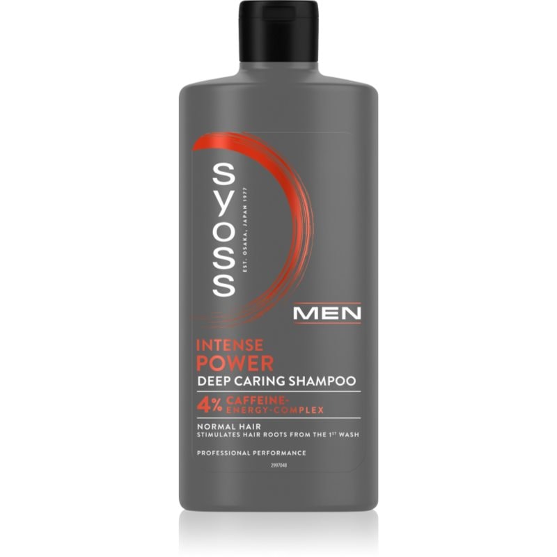 Syoss Syoss Men Intense Power подсилващ шампоан с кофеин - Мъжки парфюм 440мл - Сравни цени от 1 магазин с безплатна доставка