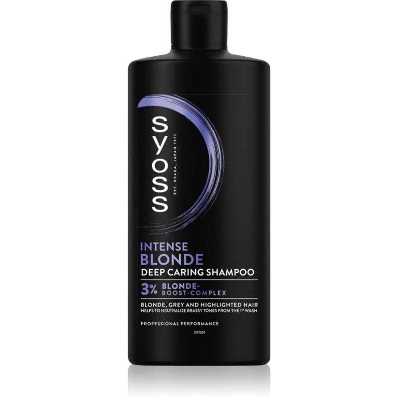 Syoss Syoss Intense Blonde лилав шампоан за руса и сива коса - Унисекс парфюм 440мл - Сравни цени от 1 магазин с безплатна доставка