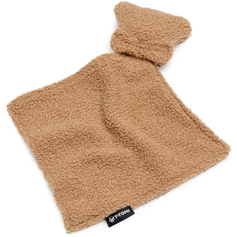 T-TOMI TEDDY Cuddle Cloth играчка за заспиване Brown 25 x 25 cm