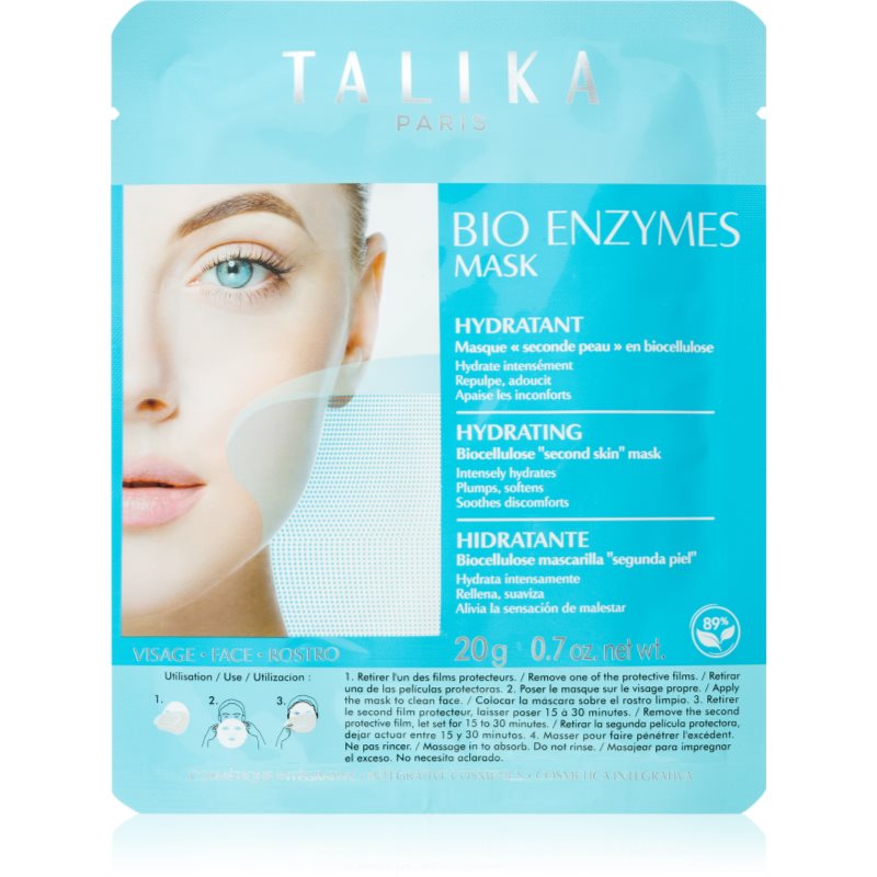 Talika Bio Enzymes Mask Hydrating хидратираща платнена маска - Грижа за лице - Сравни цени от 1 магазин с безплатна доставка