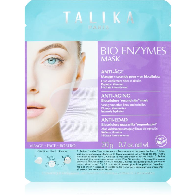 Talika Bio Enzymes Mask Anti-Age платнена маска против бръчки - Грижа за лице - Сравни цени от 1 магазин с безплатна доставка