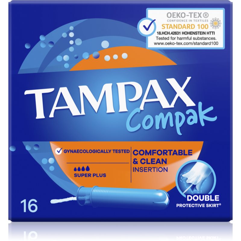 Tampax Compak Super Plus тампони с апликатор - Грижа за тяло - Сравни цени от 1 магазин с безплатна доставка