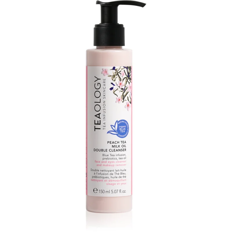 Teaology Cleansing Peach Tea Milk Oil Double Cleanser мляко за почистване на грим с олио