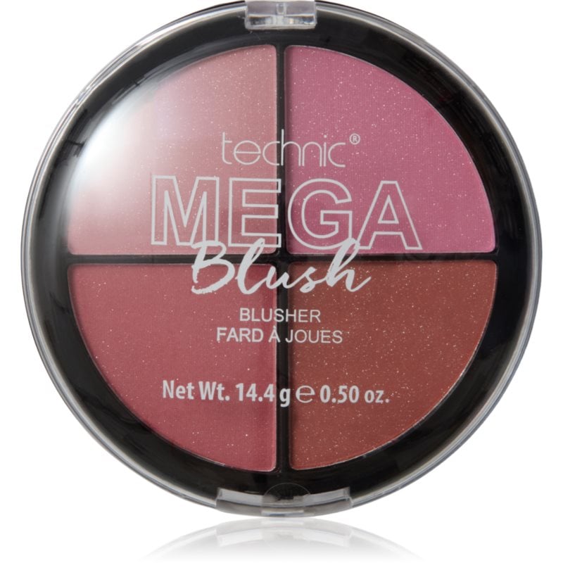Technic Cosmetics Mega Blush палитра с ружове