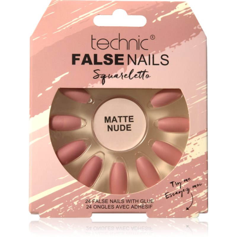 Technic Cosmetics False Nails Sqarletto Изкуствени нокти Matte Nude - Грим - Сравни цени от 1 магазин с безплатна доставка